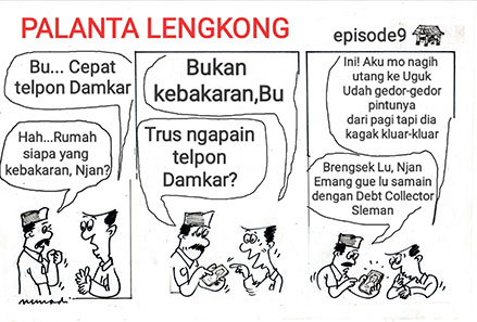 PALANTA LENGKONG-9---DB Nagih Utang Kerahkan Damkar