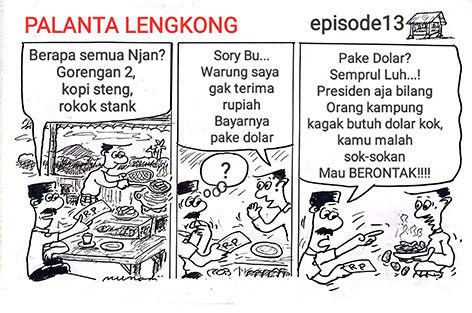 Palanta Lengkong-13: BAYAR PAKE DOLAR