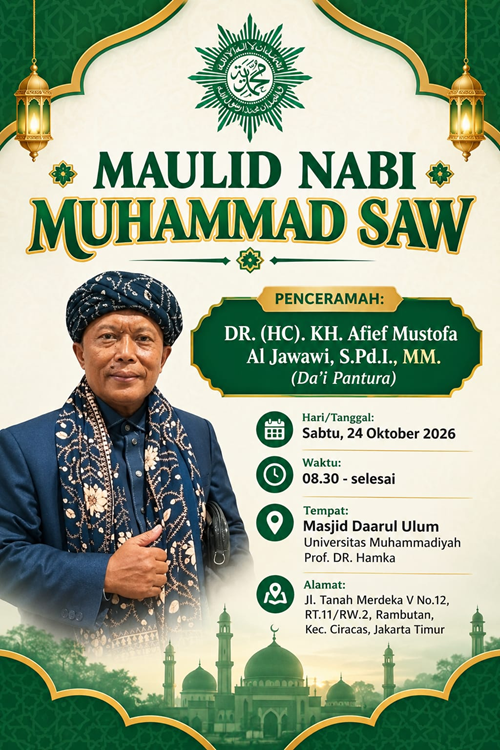 Peringatan Maulid Nabi UHAMKA Hadirkan Dai Pantura